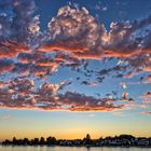 Sunset at Bodensee in August 2020