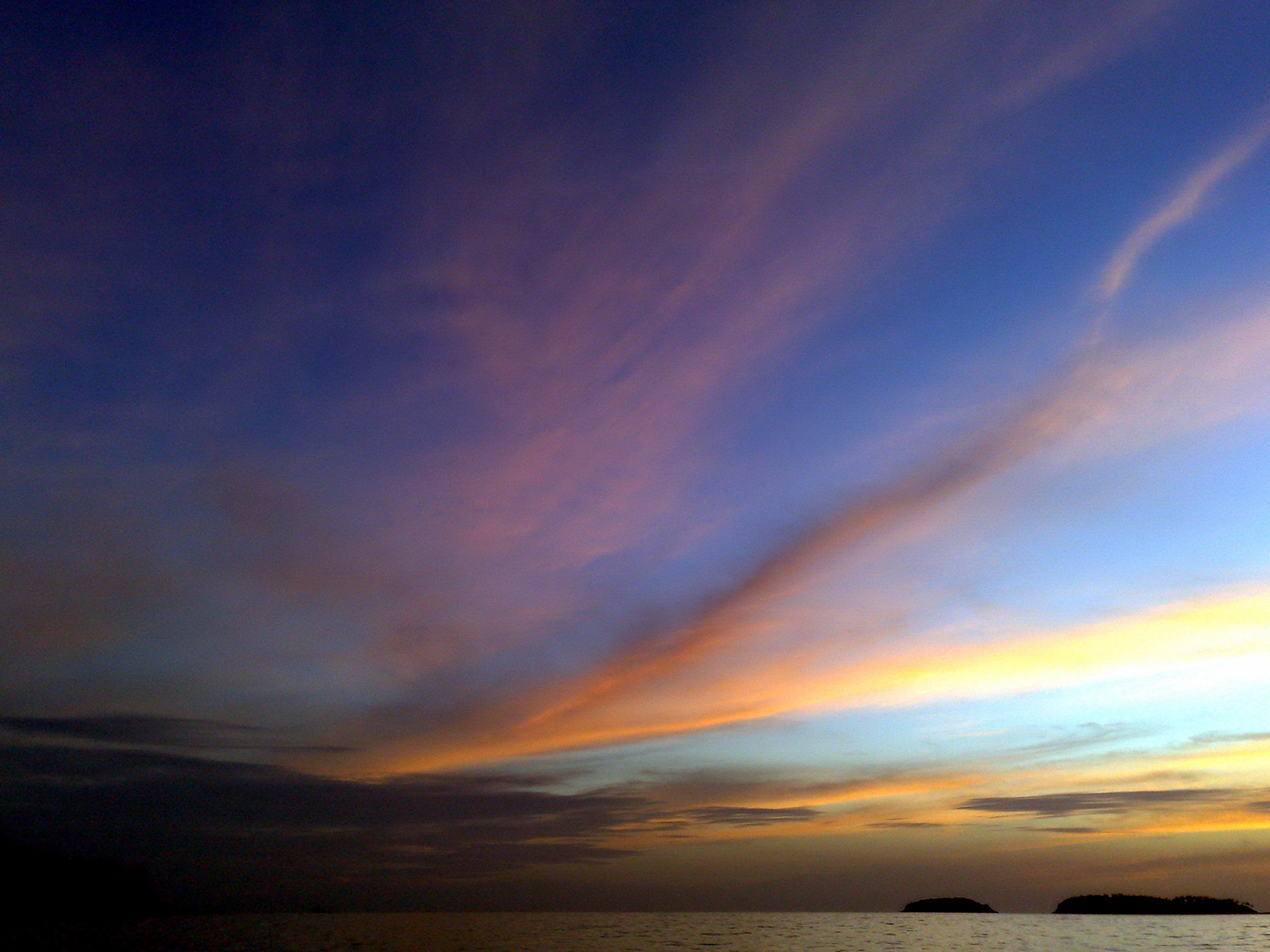 Sunset at Bon island, Phuket, Thailand