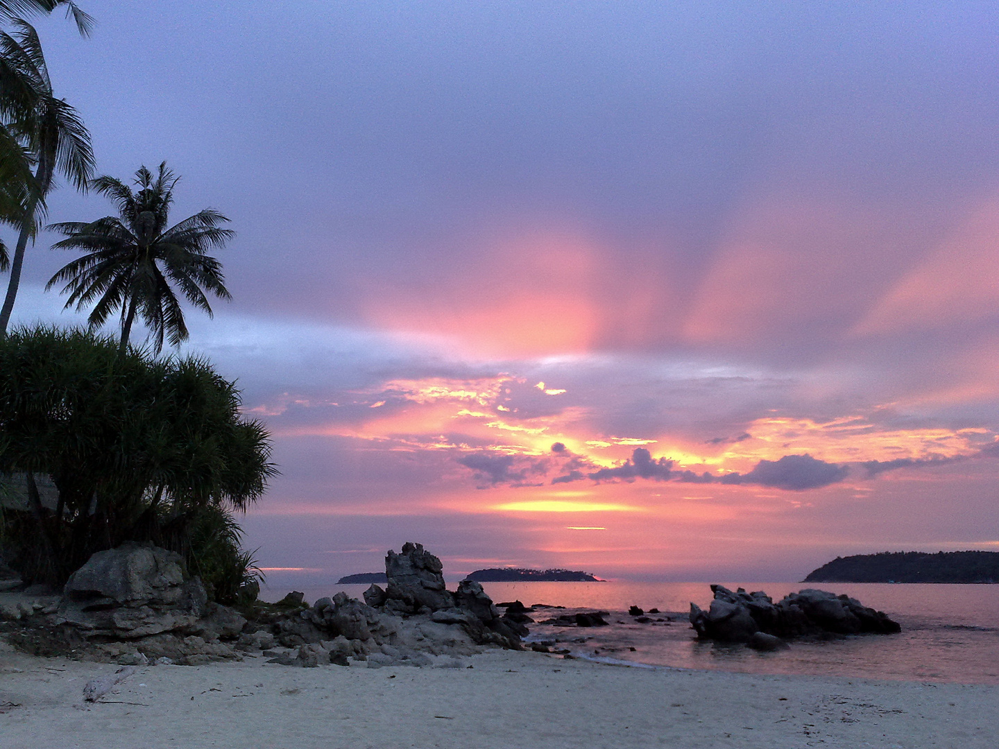 Sunset at Bon Island, Phuket, Thailand