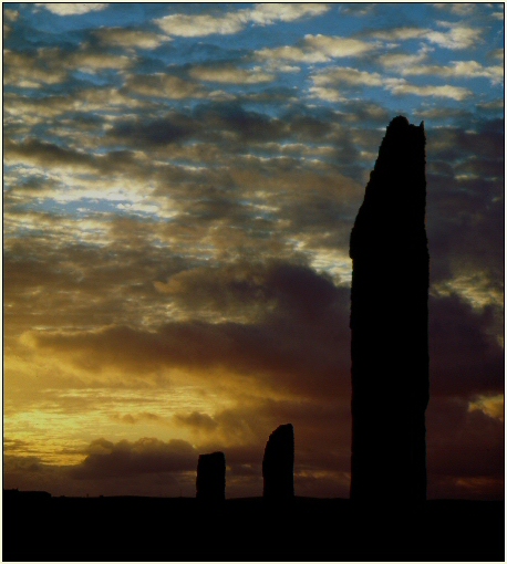 Sunset at Brodgar