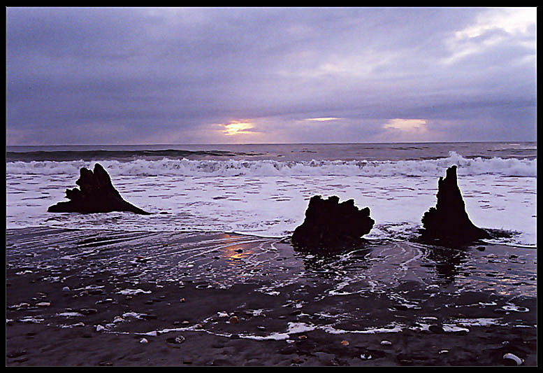 Sunset at Bruce Bay, South Island