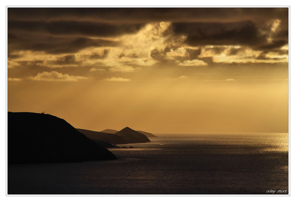 * sunset at cardigan bay *