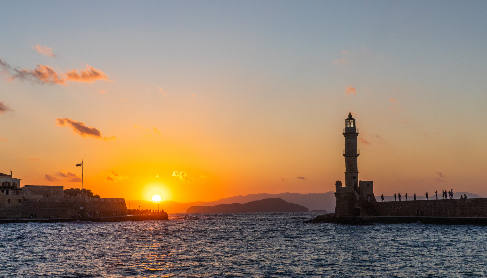 Sunset at chania