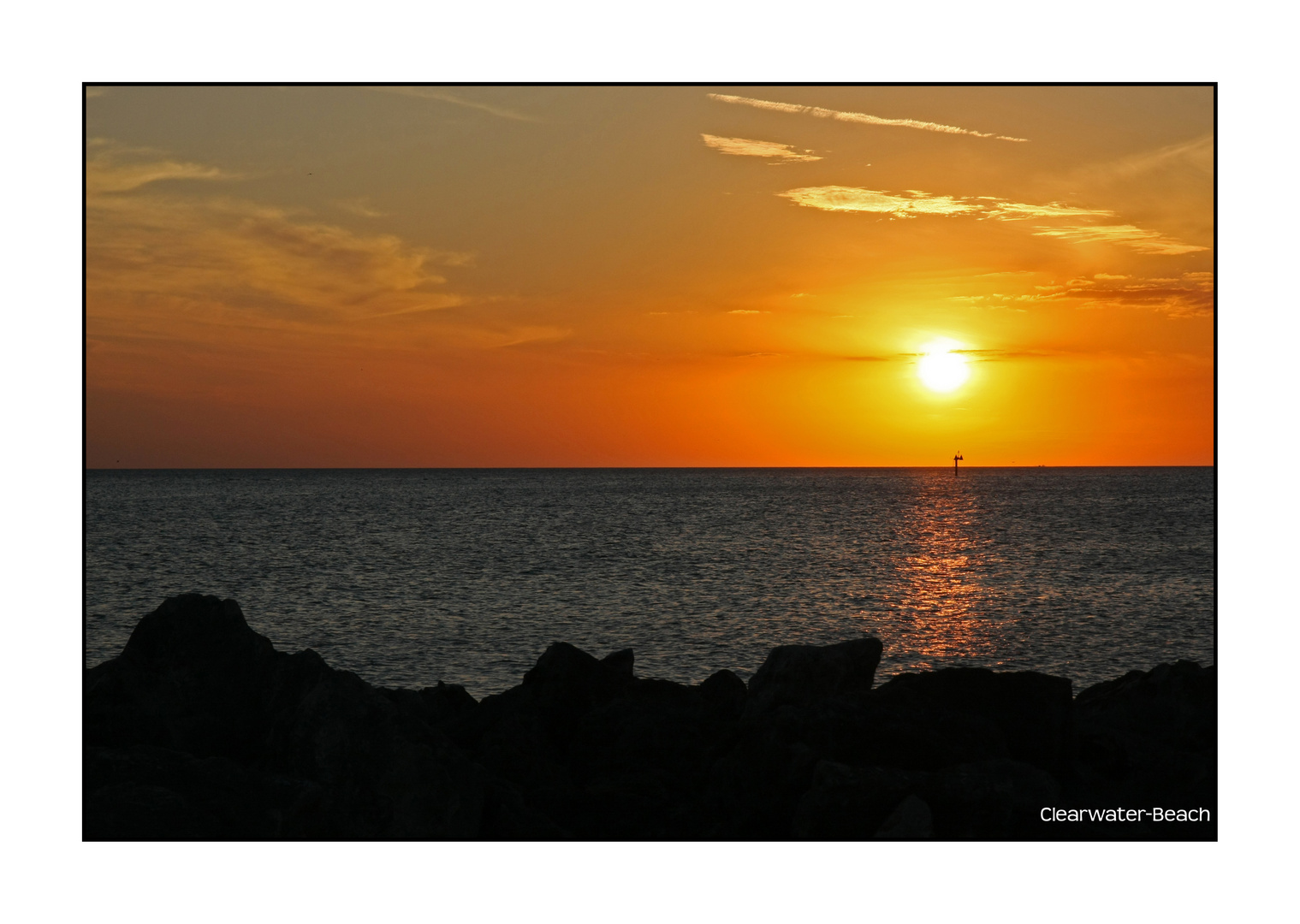 Sunset at Clearwaterbeach, Florida