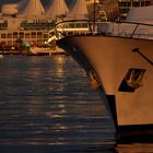 sunset at coal harbor vancouver