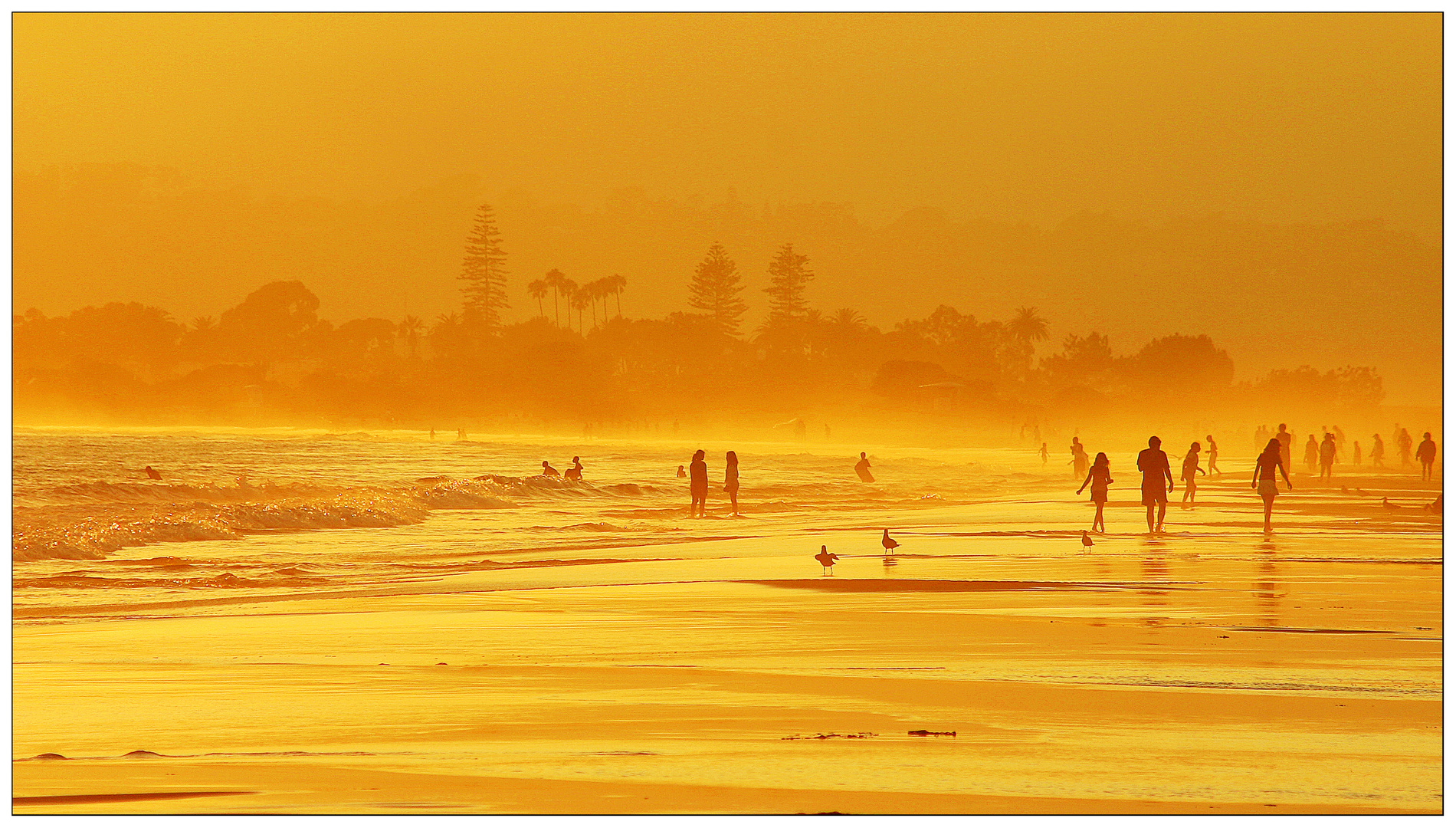 Sunset at Coronado Beach, San Diego