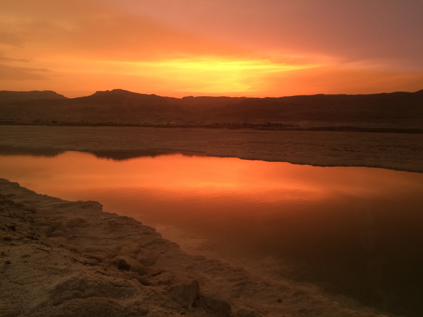 Sunset at Dead Sea