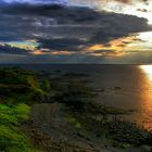 Sunset at Dunure Castle, Scottland