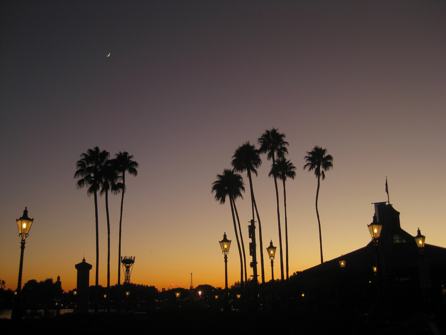 Sunset at EPCOT Center