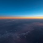 sunset at flight level 410