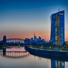 Sunset at Frankfurt Skyline