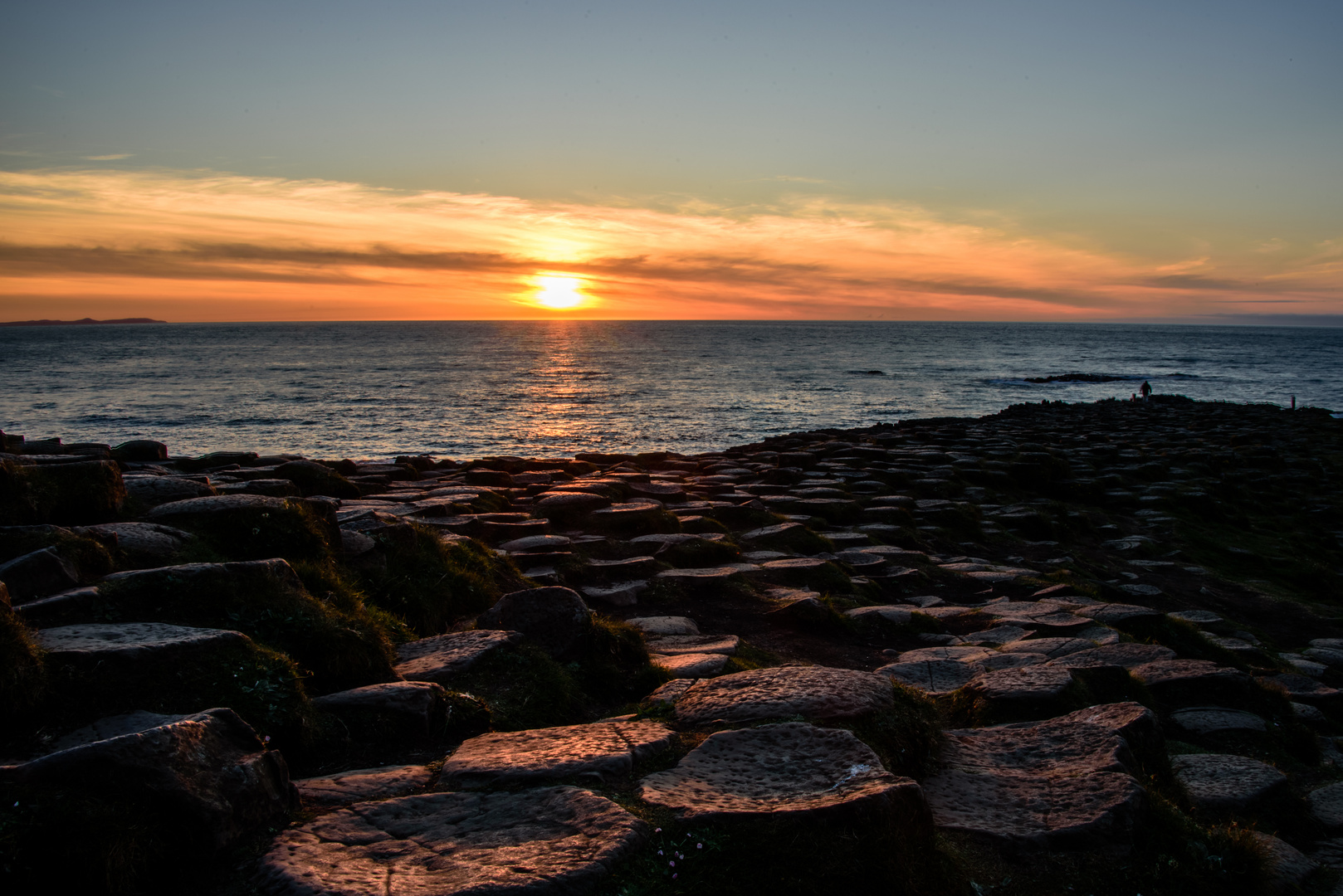 Sunset at Giant´s Causeway