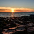 Sunset at Giant´s Causeway