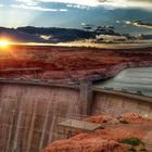 Sunset At Glen Canyon Dam