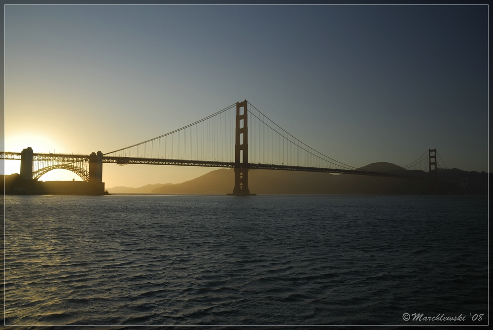 Sunset at Golden Gate