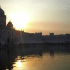 sunset at golden temple