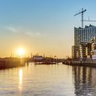 Sunset at Hafencity in Hamburg 02