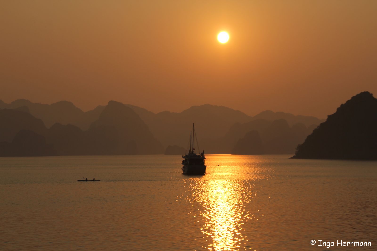 Sunset at Halong Bay