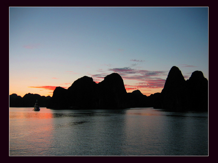 Sunset at Halong Bay