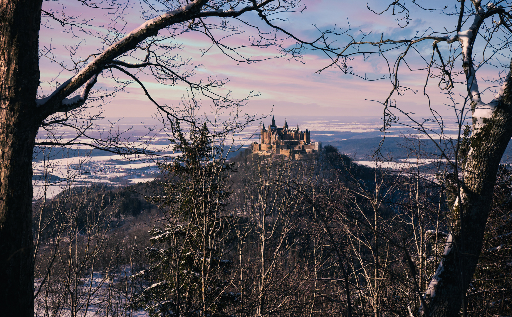 Sunset  at Hohenzollern Castle