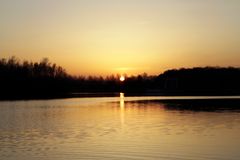 Sunset at "Horstmarer See" in March 2021 - image 2