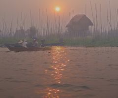 Sunset at Inle Lake