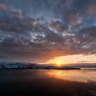 Sunset at Jökulsarlón