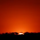 sunset at Kavango, Namibia