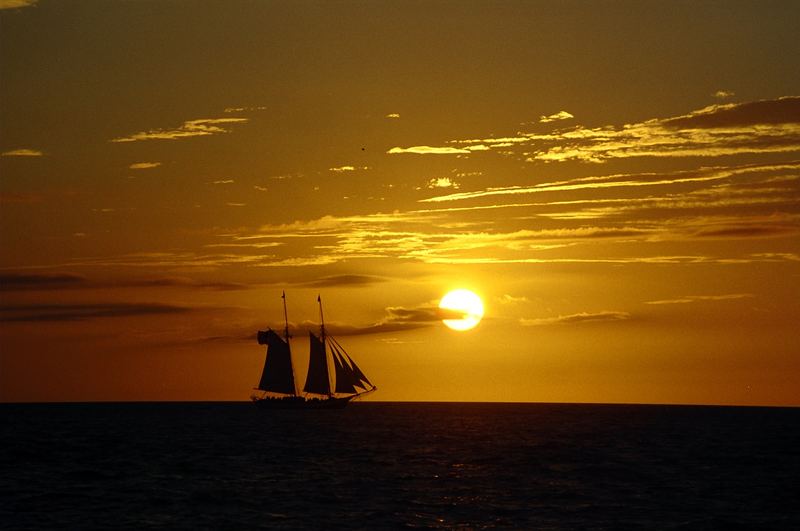 sunset at key west