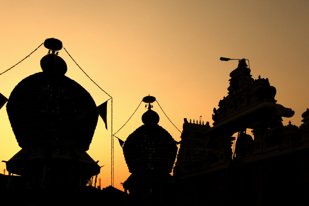 Sunset at Krishna-Temple, Udupi