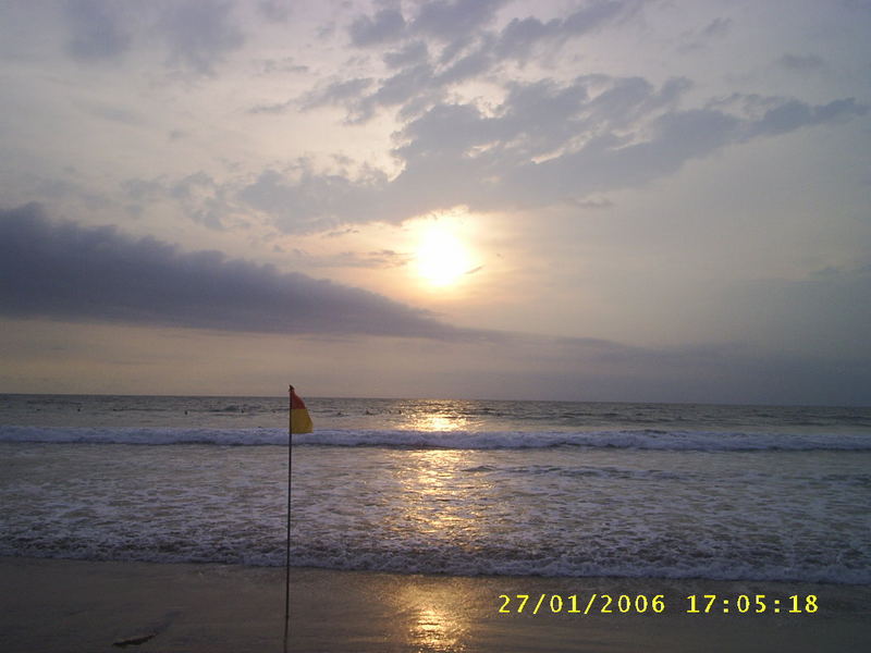 Sunset at Kuta Beach, Bali-Indonesia