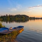 Sunset at lake