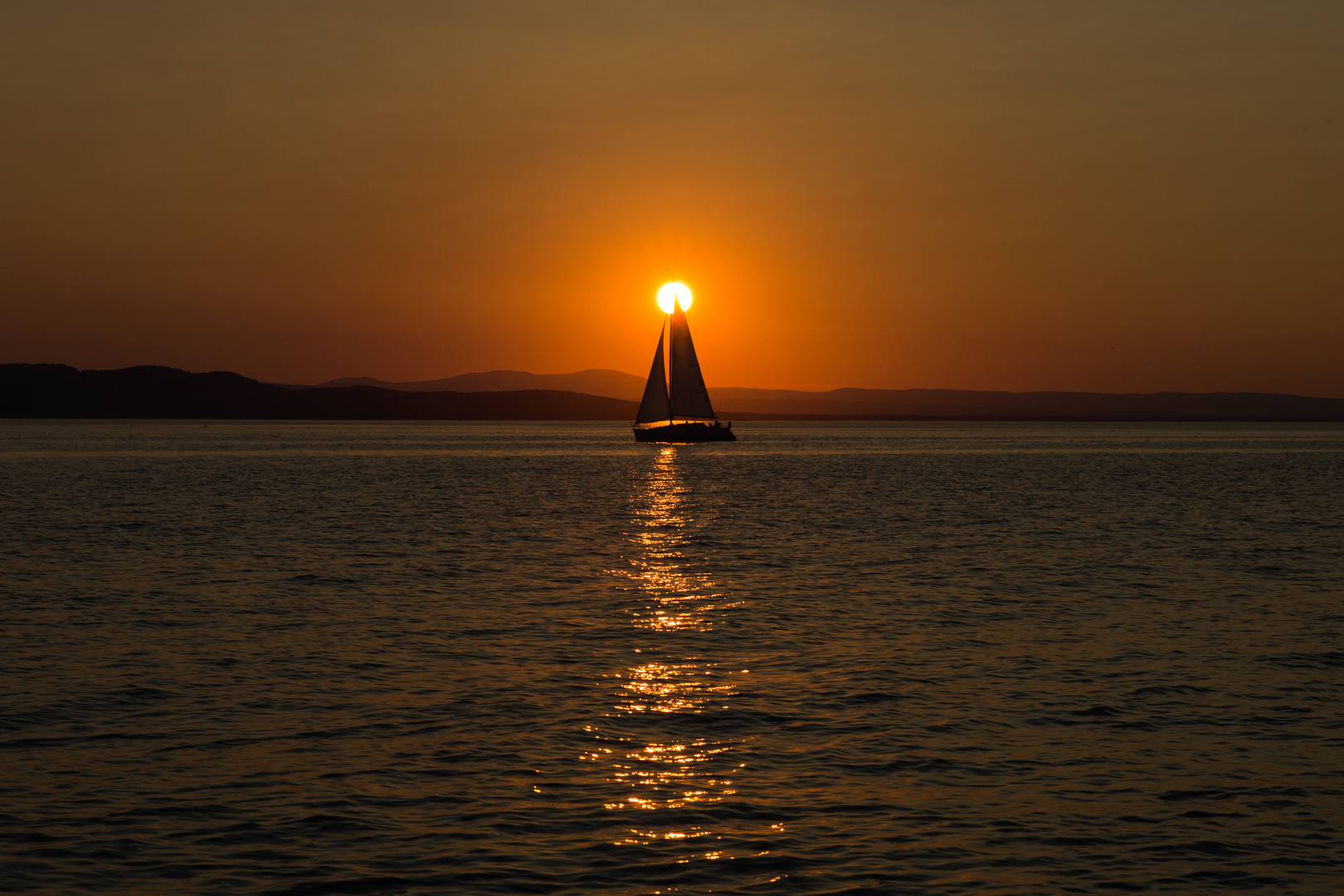 Sunset at Lake Chlampain