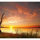 Sunset at lake constance