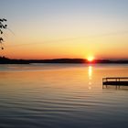 Sunset at Lake Lautiainen.