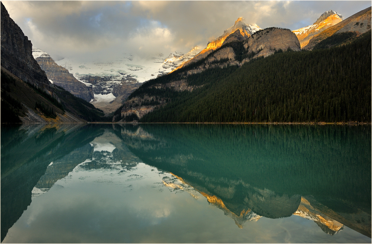 Sunset at Lake Louise