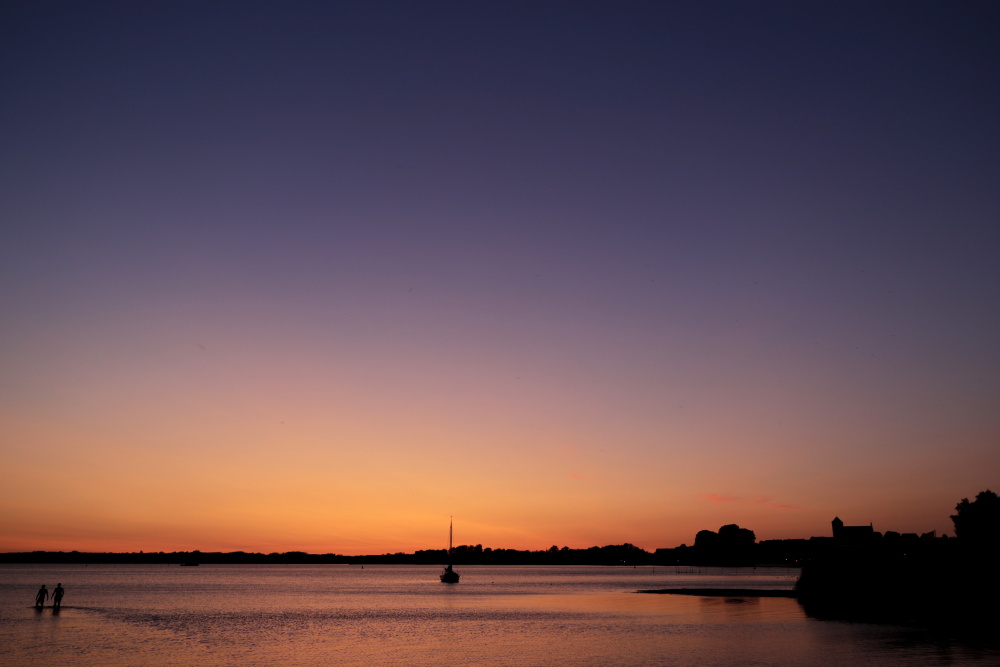 Sunset at lake "Müritz"