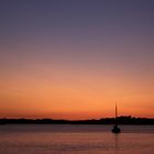 Sunset at lake "Müritz"