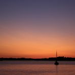 Sunset at lake "Müritz"