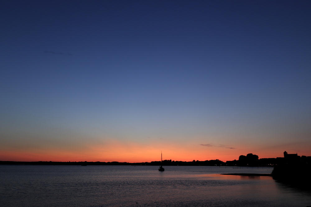 Sunset at lake "Müritz"