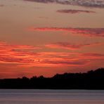 Sunset at lake "Müritz"