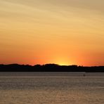 Sunset at lake "Müritz" on the 26/06/2019