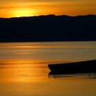 Sunset at lake Ohrid