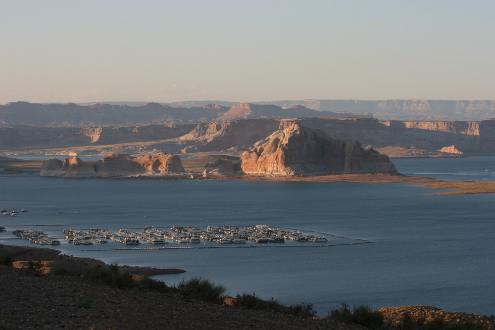 Sunset at Lake Powell Marina