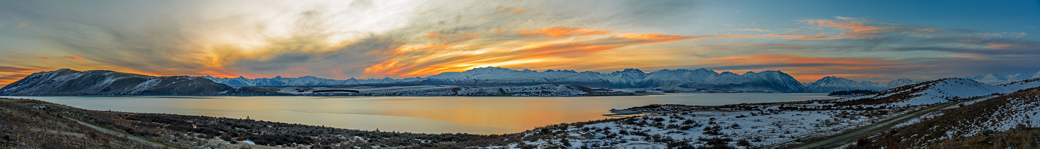 Sunset at Lake Tekapo