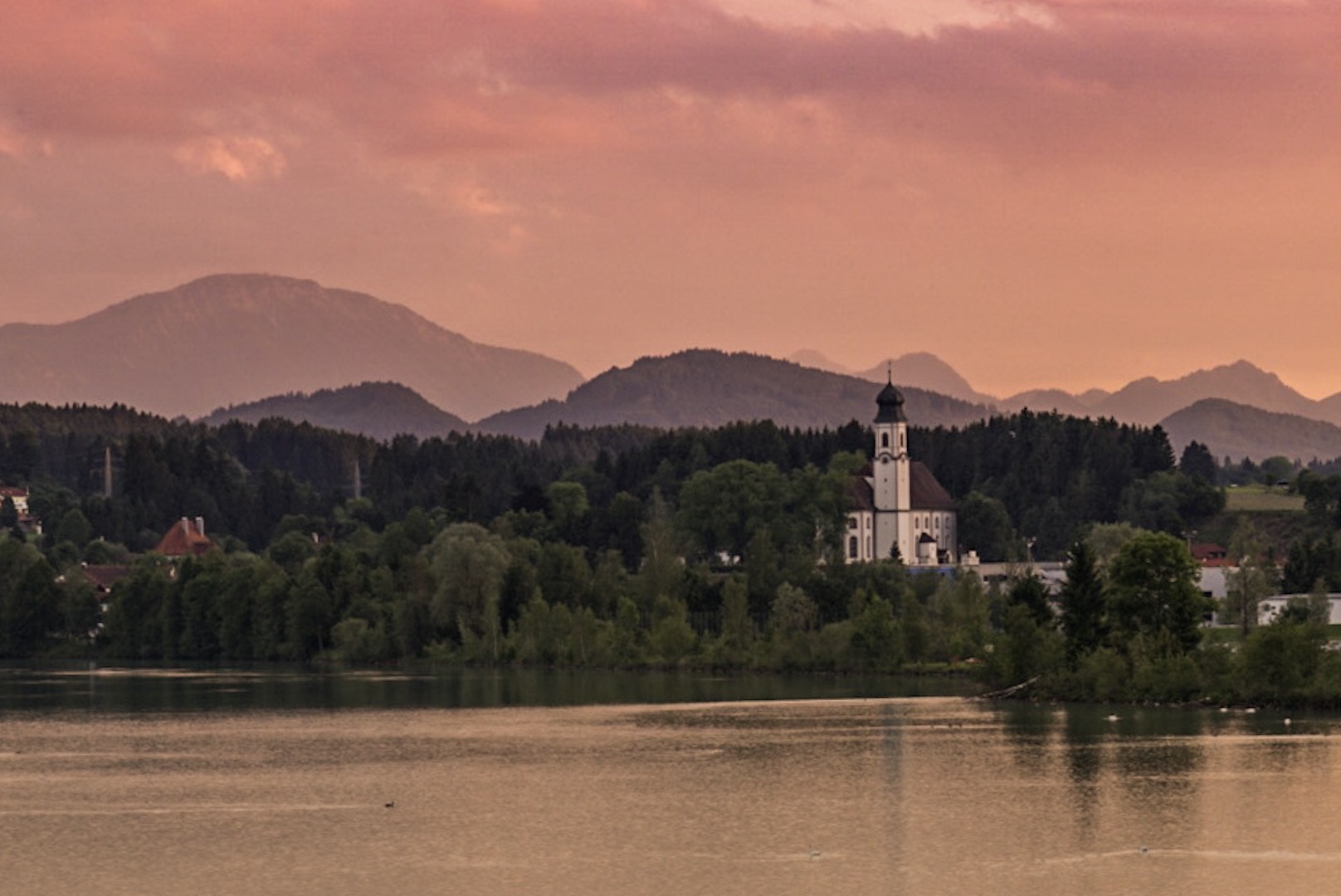 Sunset at Lechstausee