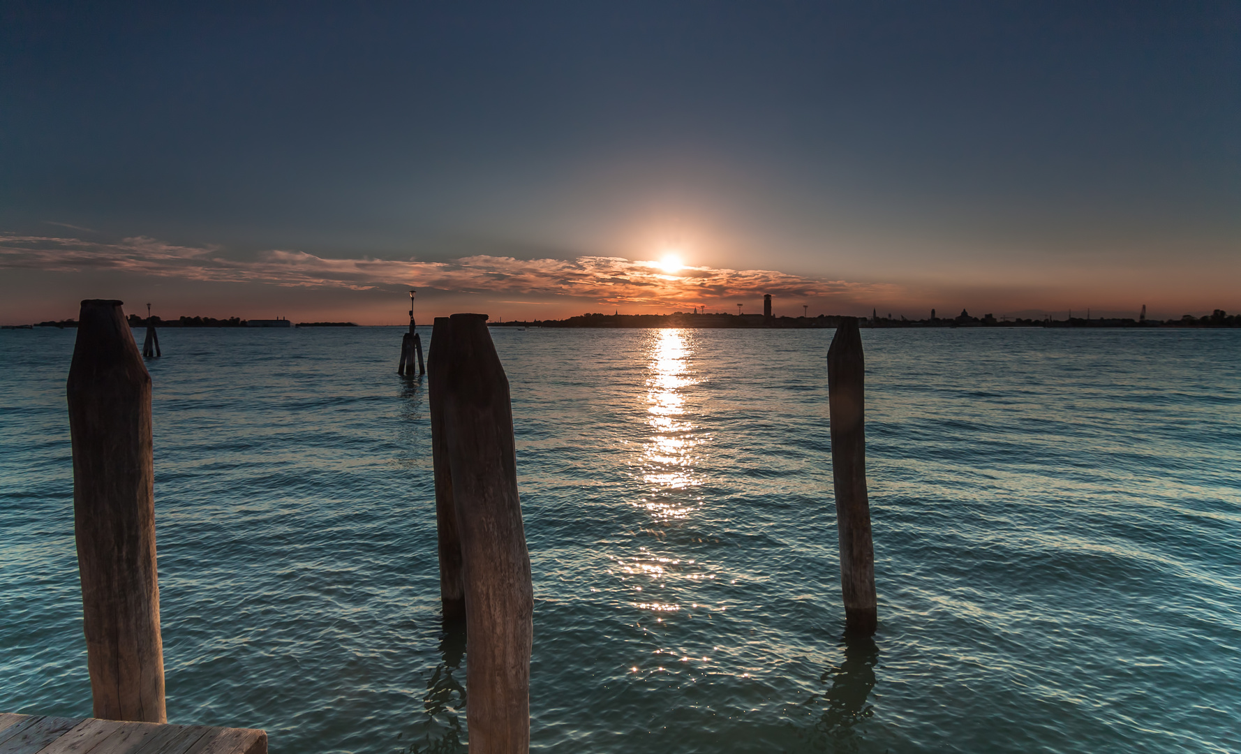 Sunset at Lido di Venezia