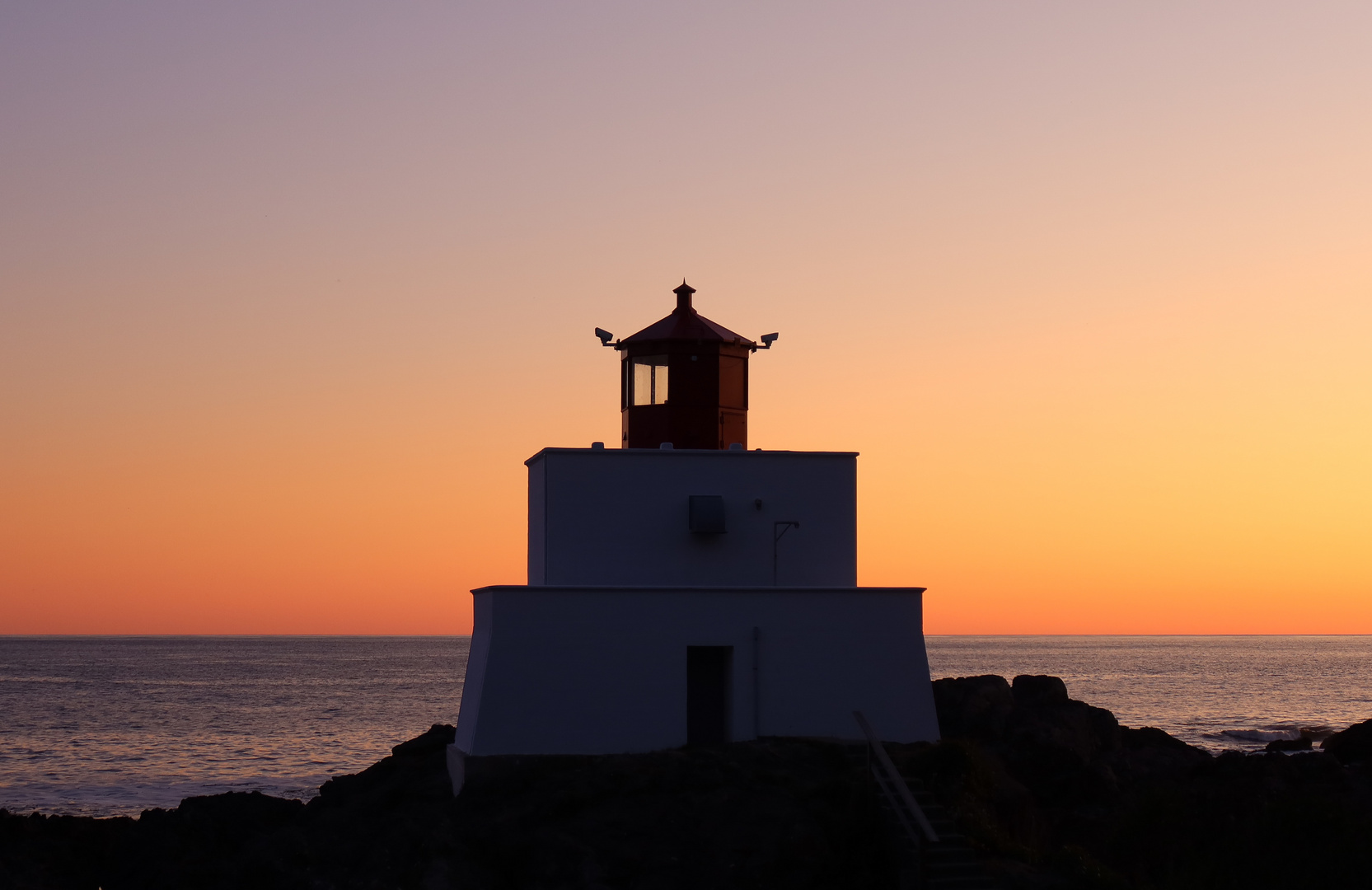 Sunset at Lighthouse Uculelet