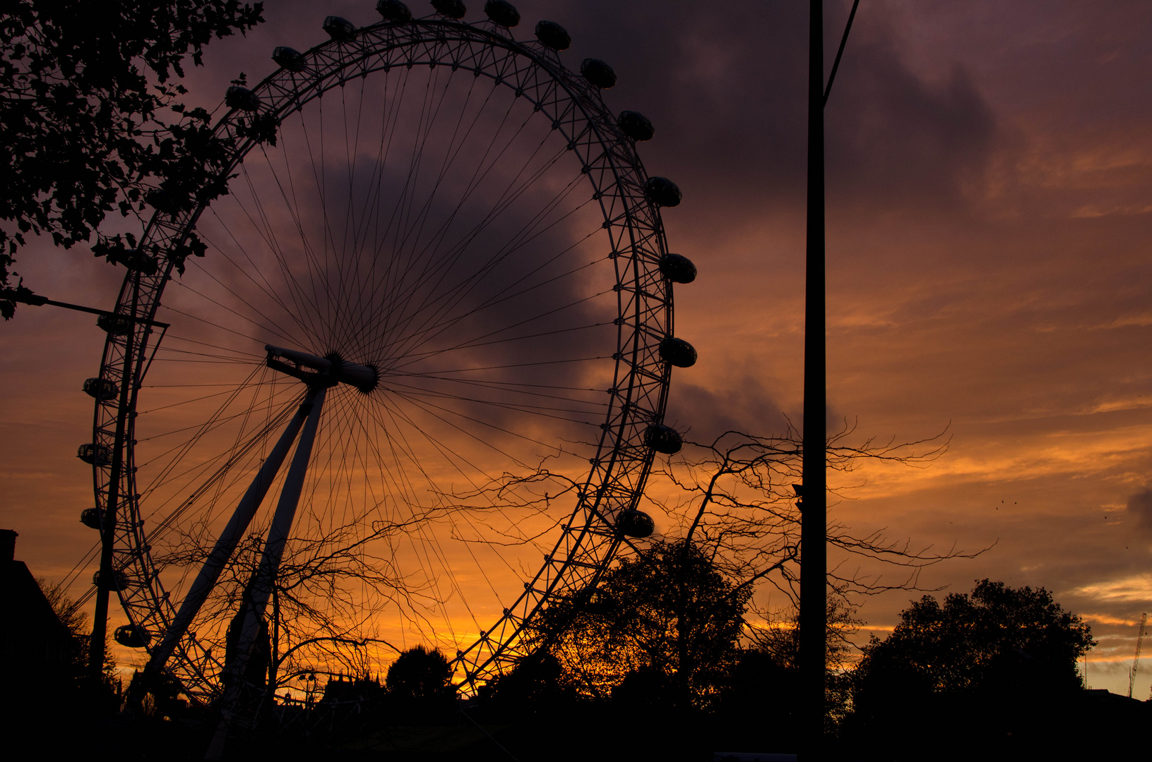 sunset at ... London eye