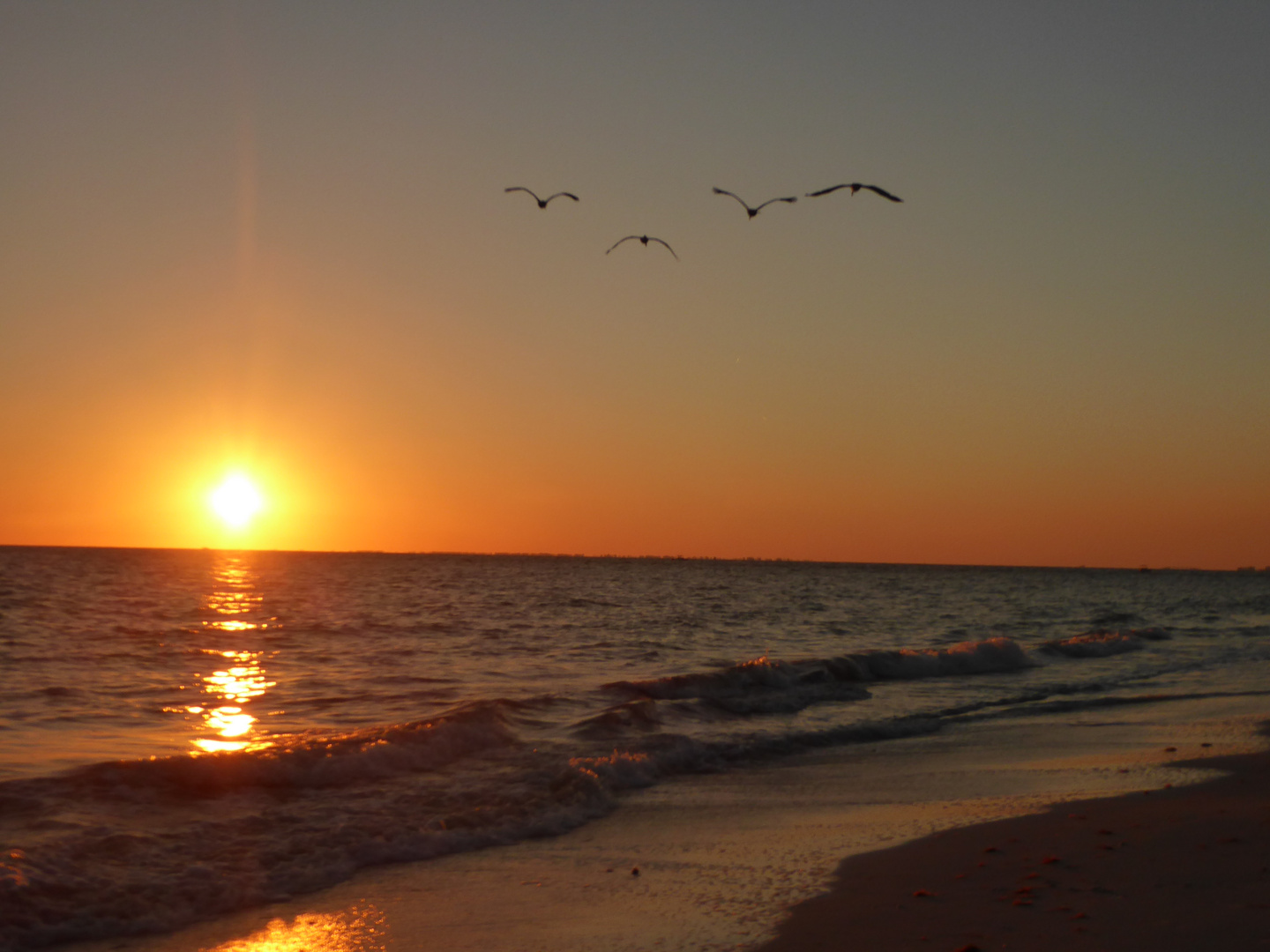 Sunset at Lovers Key Beach